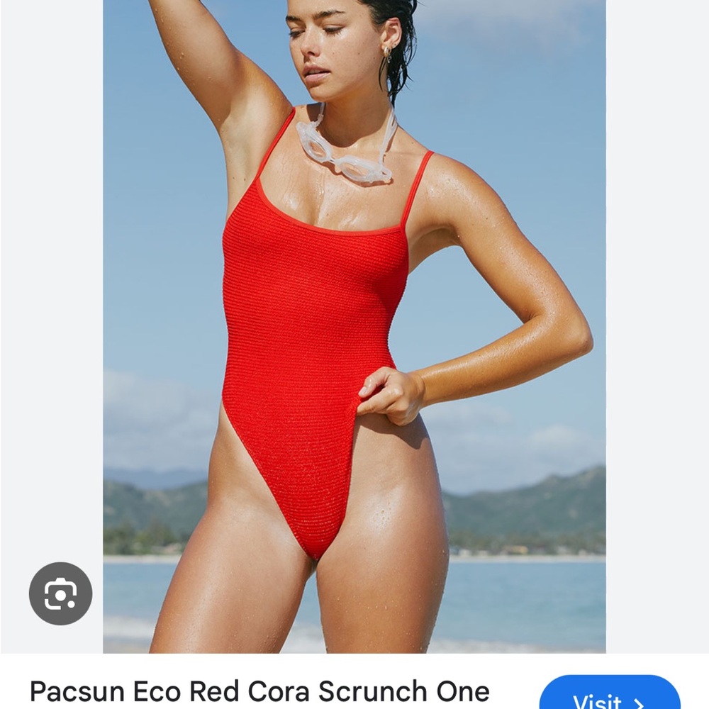 Orange color - LA Hearts Pacsun - Ribbed stretch one piece - Swimsuit